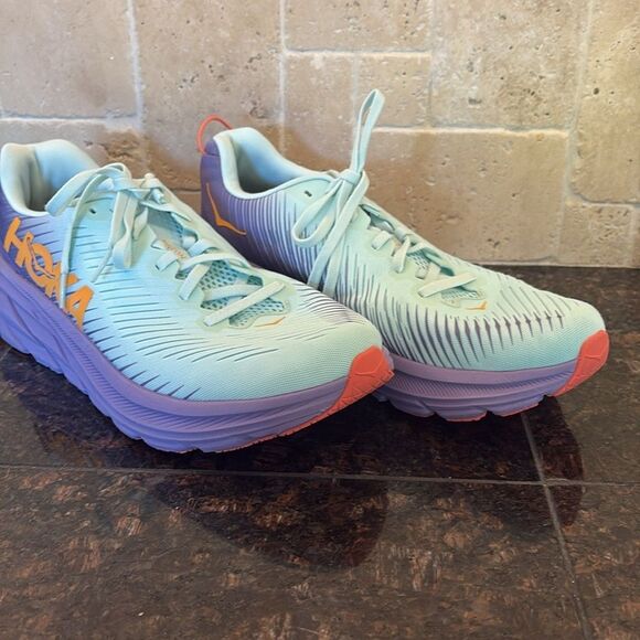 Hoka One One Rincon 3 Light Blue and Purple 11B NWT - Picture 3 of 7